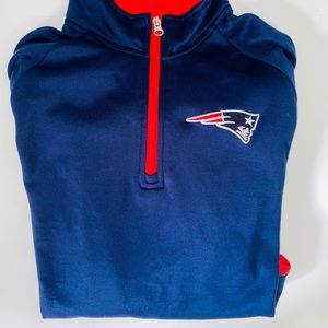New England Patriots Quarter Zip Hoodie: Youth XL